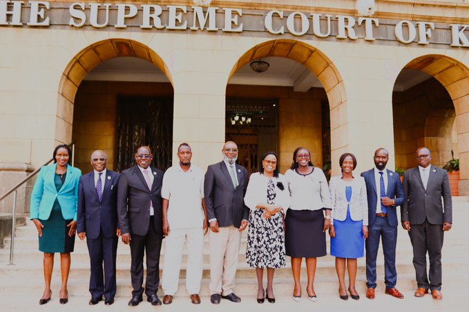 Newly elected Executive Council of the Kenya Magistrates and Judges Association (KMJA)