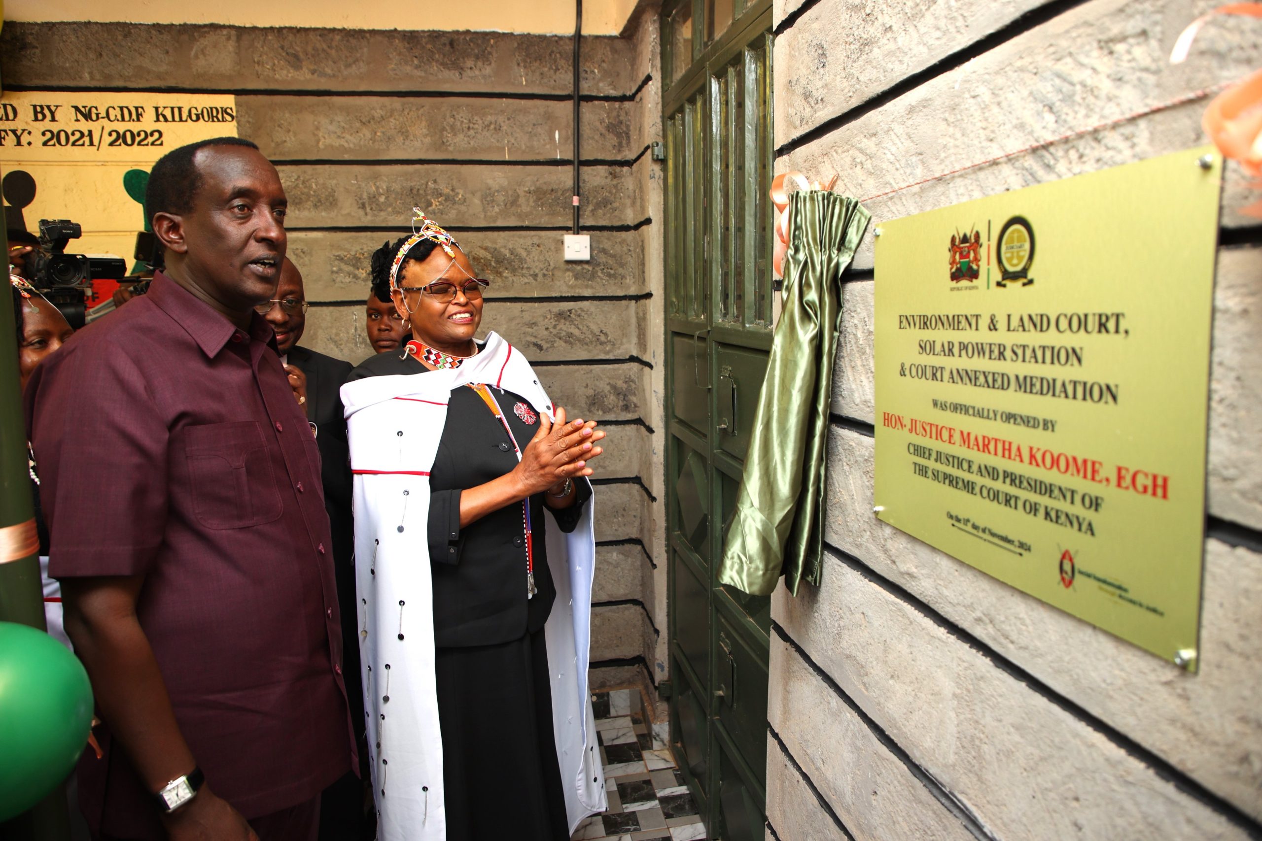 Inauguration of Environment and Land Court (ELC) Building, Solar Installation Project, and Court Annexed Mediation Registry at Kilgoris Law Court